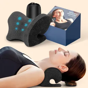 ZAMAT Neck and Shoulder Relaxer with Magnetic Therapy Pillowcase, Neck Stretcher Chiropractic Pillows for Pain Relief, Cervical Traction Device for Relieve TMJ Headache Muscle Tension Spine Alignment