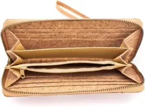 zipper wallet for women Handmade gift sustainable vegan bag money organizer Zippered Wallet
