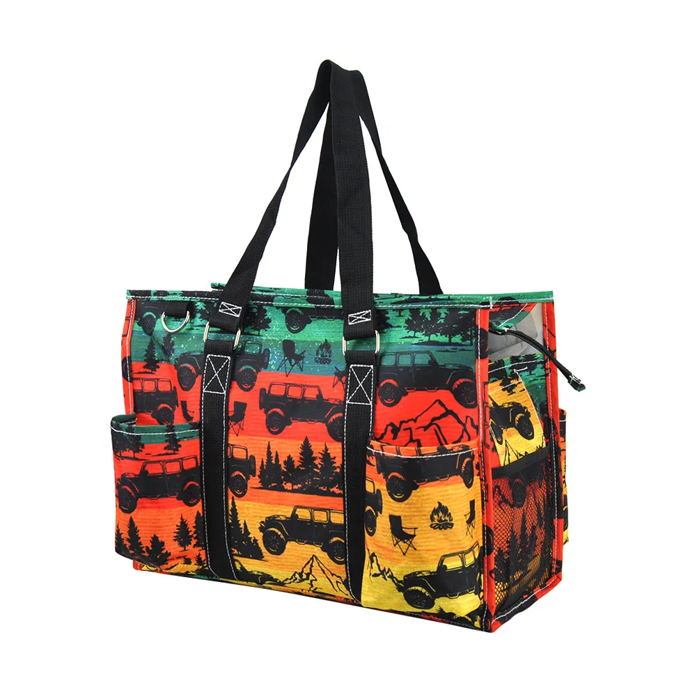 Zippered Caddy Organizer Tote Bag